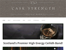 Tablet Screenshot of caskstrengthmusic.com